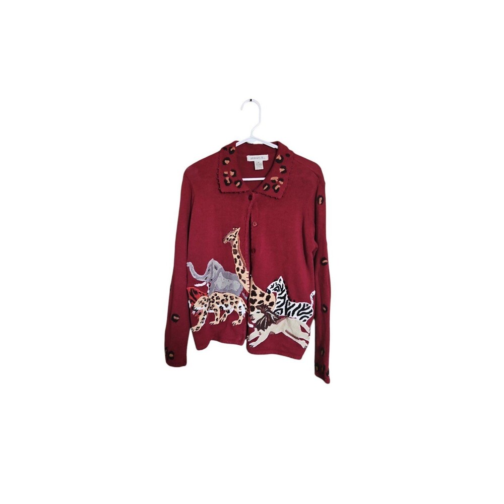 Women's Vintage Arriviste Safari Cardigan Medium